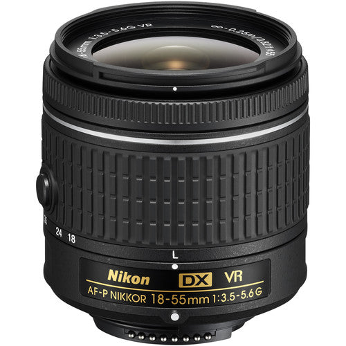 Nikon 18-55 mm f/3.5-5.6G VR AF-P DX Nikkor Lens for Camera