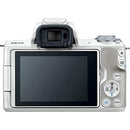 Canon EOS M50 Mirrorless Camera with 18-45mm Lens - White