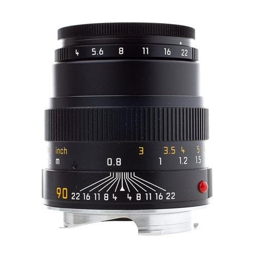 Leica 90 mm/ f4 Macro-Elmar set w/Macro Adapter Angle VF Black