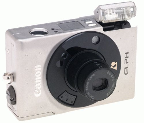 Canon ELPH - Point & Shoot / Zoom camera - APS - lens: 24 mm - 48 mm - black, metallic silver