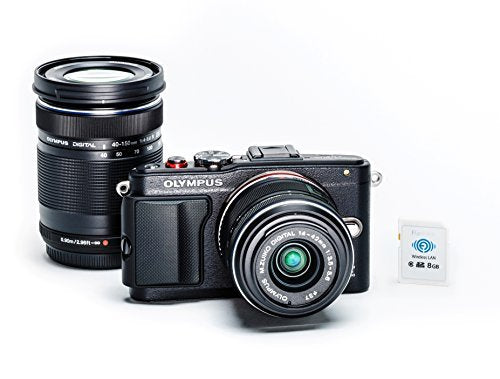 Olympus E-PL6 Two Lens Kit (Black) Color: Black Style: Two Lens