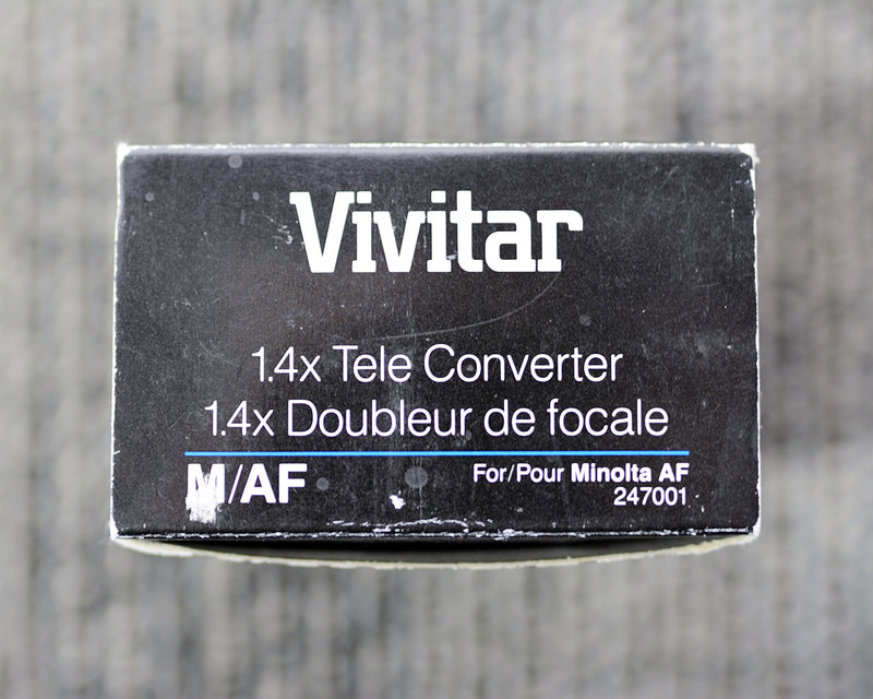 Vivitar 1.4x Tele - Converter M/AF for Minolta AF (ONLY for 35mm Film SLR Camera's Minolta Mount)