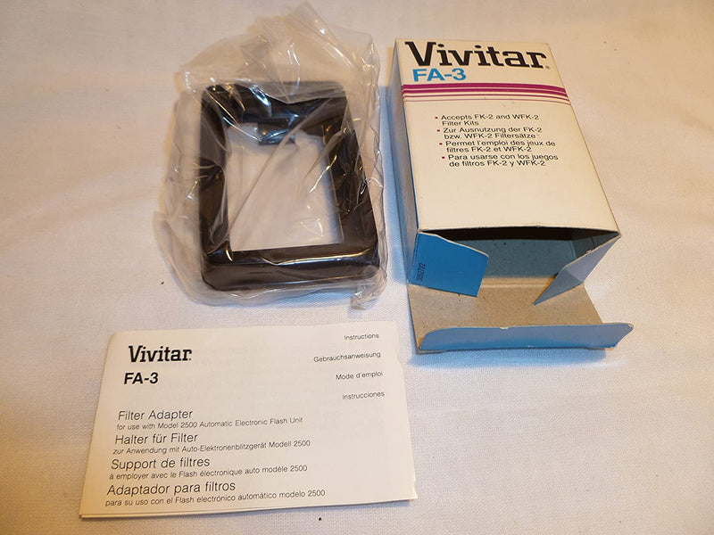 Vivitar FA-3 Filter Adapter for FK-2 and WFK-2 Filter Kits