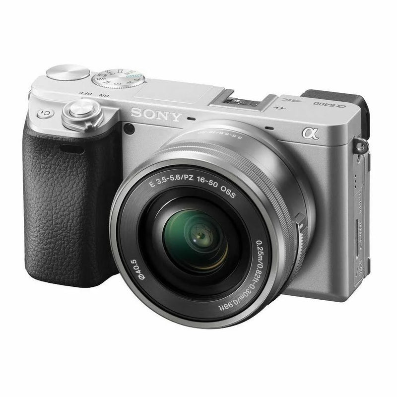 Sony a6400 Mirrorless Camera with 16-50mm Lens - Silver