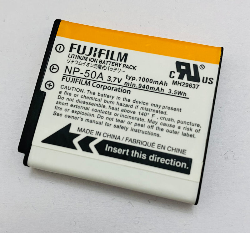 Fujifilm NP-50a Lithium Ion Rechargeable Battery map