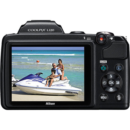 Nikon Coolpix L120 Digital Camera - Black