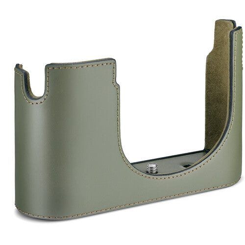 Leica Half Case Q3 - Leather, Olive Green