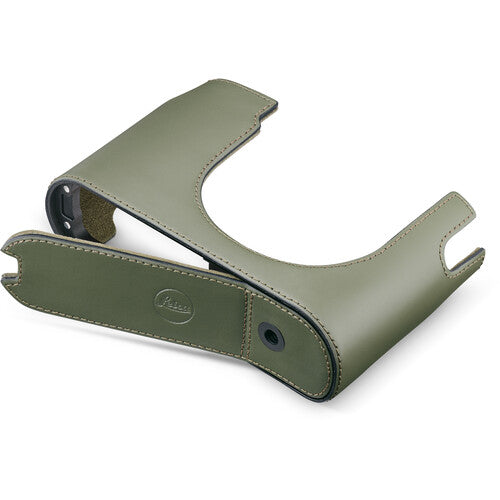 Leica Half Case Q3 - Leather, Olive Green