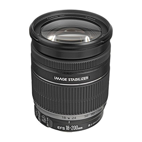 Canon EF-S 18-200mm f/3.5-5.6 IS Standard Zoom Lens for Canon DSLR Cameras White Box