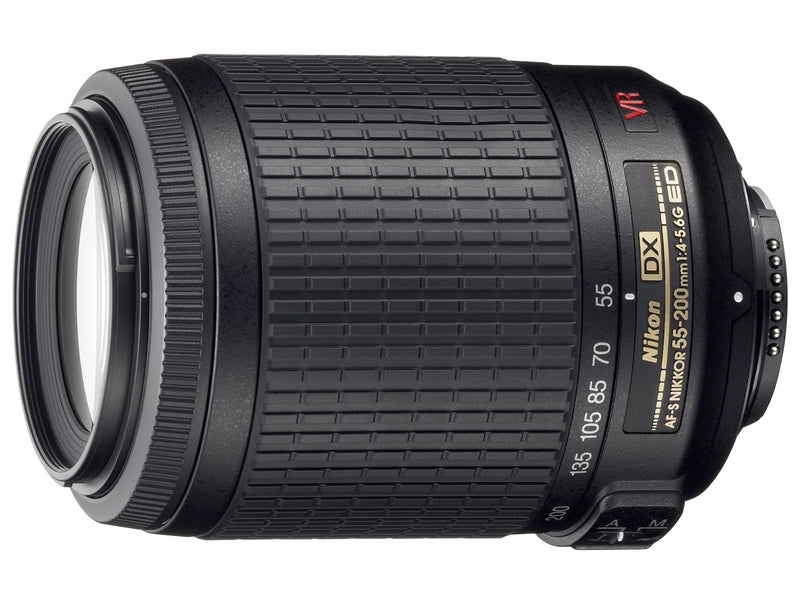 Nikon AF-S 55-200mm f/4-5.6G ED DX VR Nikkor Lens - Used