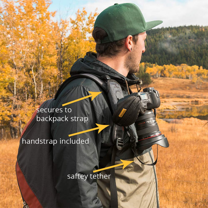 Cotton Carrier CCS G3 Camera Harness System for One Camera, Grey, CCS G3 Strapshot