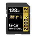 Lexar 128GB Professional 2000x UHS-II SDXC Memory Card Gold Series - Open box