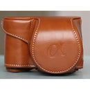 Camson PU Leather Case for Sony A6000's Series Camera - Light Brown