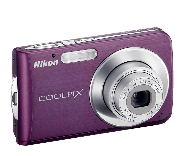 Nikon Coolpix S210 Digital Camera - Plum