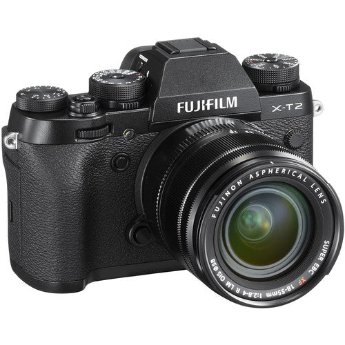 FUJIFILM X-T2 Mirrorless Digital Camera with 18-55mm Lens Black