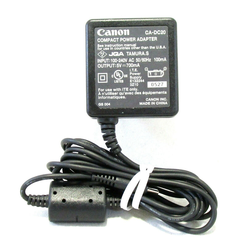 Canon CA-DC20 Compact Power Adapter Selected PowerShot Cameras