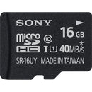 Sony 16GB microSDHC Class 10 UHS-1 Memory Card with microSD Adapter