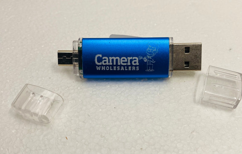Camson 4GB OTG USB Type-C Flash Dual Drive Multifunctional Plug and Play - Blue