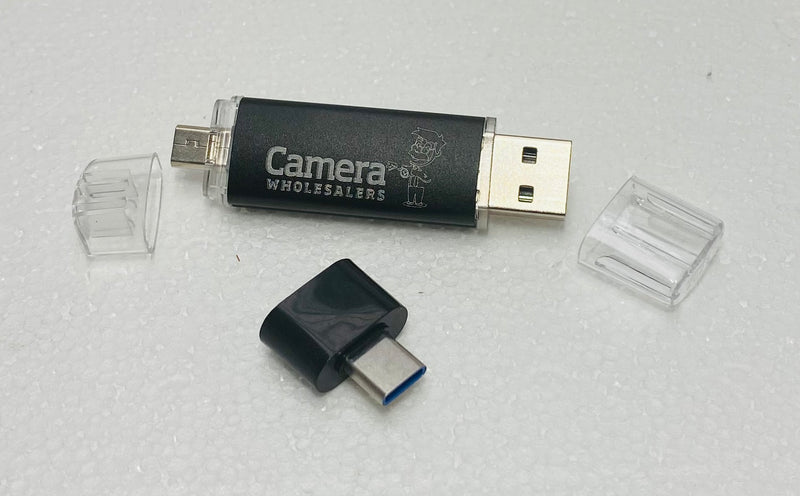 Camson 32GB OTG USB Type-C Flash Dual Drive Multifunctional Plug and Play - Black