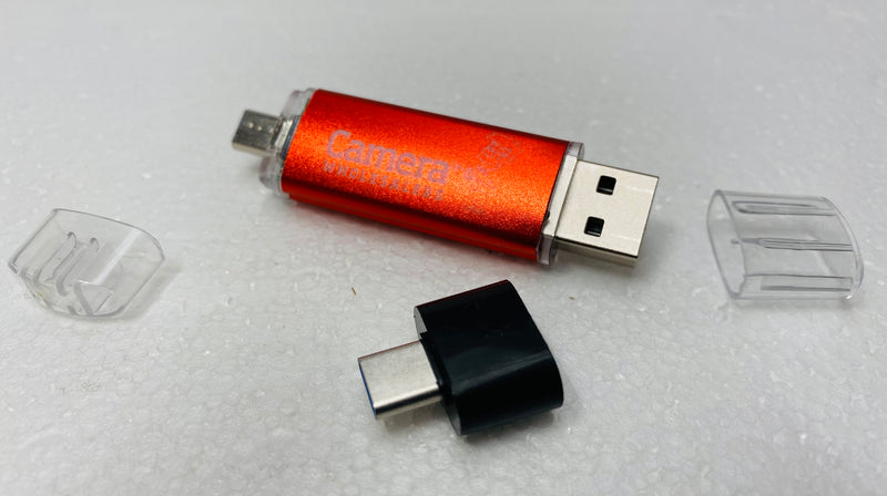 Camson 64GB OTG USB Type-C Flash Dual Drive Multifunctional Plug and Play - Red