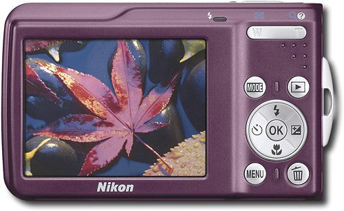 Nikon Coolpix S210 Digital Camera - Plum