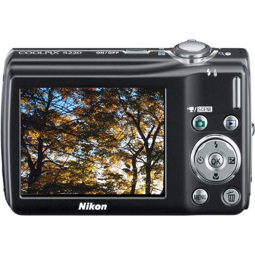 Nikon Coolpix S220 Digital Camera - Black