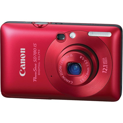 Canon PowerShot SD780 IS Digital Camera Red - Used