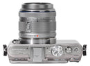 Olympus E-P3 PEN Digital Camera with 14-42mm Lens and FL-LM1 Flash - Silver