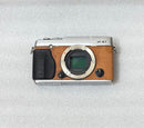 FUJIFILM X-E1 Digital Camera Body (Silver/Tan) Prewond