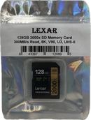 Lexar 128GB Professional 2000x UHS-II SDXC Memory Card Gold Series - Open box