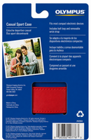 Olympus Casual Sport Padded Camera Case with Snap Closure- Red