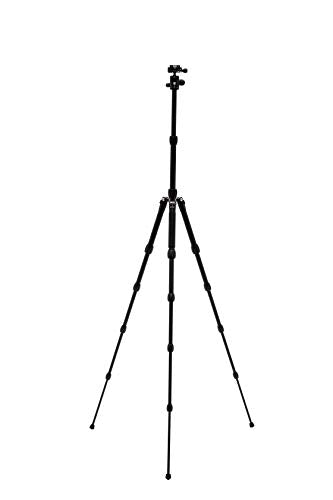 MeFOTO Backpacker Lightweight Aluminum Travel Tripod Kit w/Case, Twist Locks, Double Action Ballhead w/Arca Swiss Plate for Mirrorless/DSLR Sony Nikon Canon Fuji