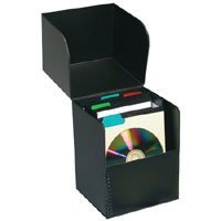 Print File Flip-top CD Storage Box, Holds Approximately 50 Sleeved CDs, Archival.