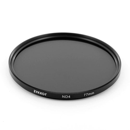Zykkor 77mm Neutral Density ND4 0.6 ND 4 HD Optical Glass Filter