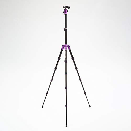 MeFOTO Backpacker Lightweight Aluminum Travel Tripod Kit w/Case, Twist Locks, Double Action Ballhead w/Arca Swiss Plate for Mirrorless/DSLR Sony Nikon Canon Fuji