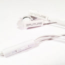 ZFUTURE Flat Wire Tangle Free 3.5mm Stero Ear Bud with Mic, Volume Control, Music Control, White