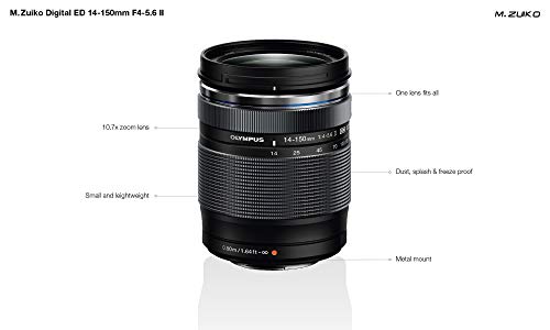 Olympus M.ZUIKO Digital ED 14-150mm F4.0-5.6 II Interchangeable Lens - International Version (No Warranty)