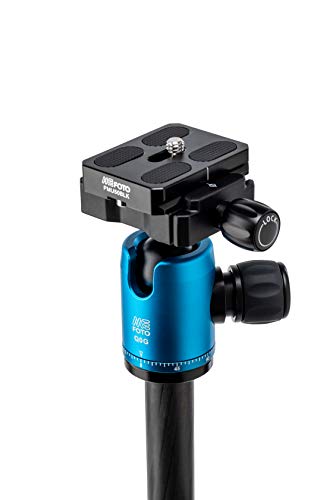 MeFOTO Backpacker Lightweight Aluminum Travel Tripod Kit w/Case, Twist Locks, Double Action Ballhead w/Arca Swiss Plate for Mirrorless/DSLR Sony Nikon Canon Fuji