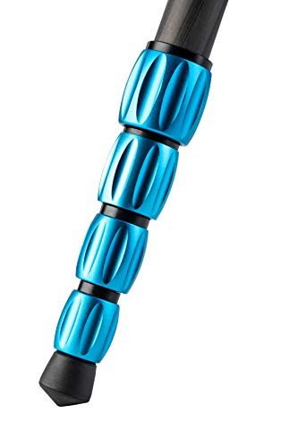 MeFOTO Backpacker Lightweight Aluminum Travel Tripod Kit w/Case, Twist Locks, Double Action Ballhead w/Arca Swiss Plate for Mirrorless/DSLR Sony Nikon Canon Fuji