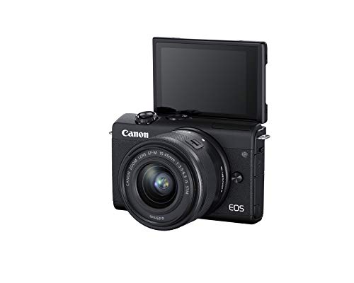 Canon EOS M200 Mirrorless Camera with 15-45mm Lens - Black