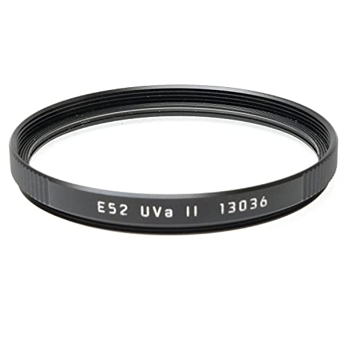 Leica E52 52mm UVa II Glass Filter, Black