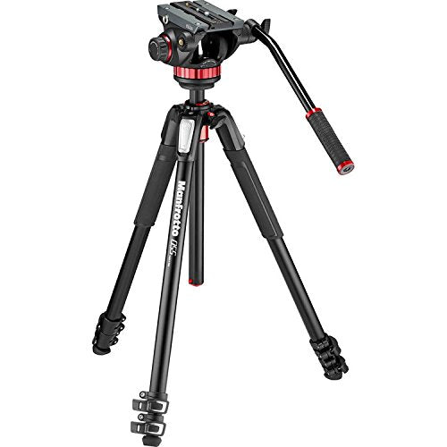 Manfrotto Professional Fluid Video System with Aluminum Legs and Mid Spreader