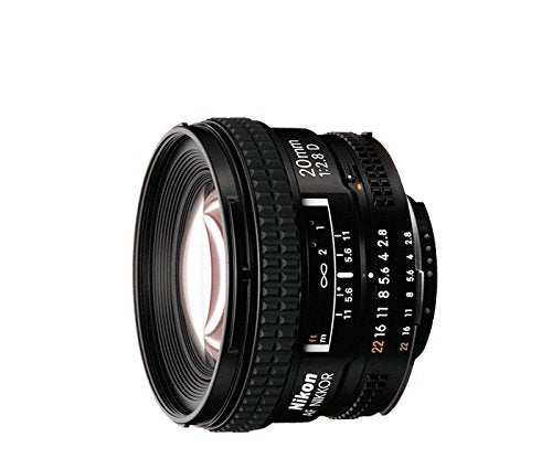 Nikon AF FX NIKKOR 20mm f/2.8D Fixed Zoom Lens with Auto Focus for Nikon DSLR Cameras