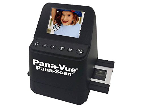 Pana-Vue APA145 Portable Stand-Alone 23 Mega Pixels 35mm Slide & Film Scanner,2X Larger LCD Screen,110 & 126 Instamatic Negatives
