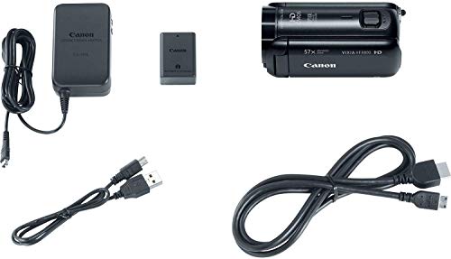 Canon VIXIA HF R800 Full HD Camcorder with 57x Advanced Zoom, 1080P Video and 3" Touchscreen - Black (US Model)