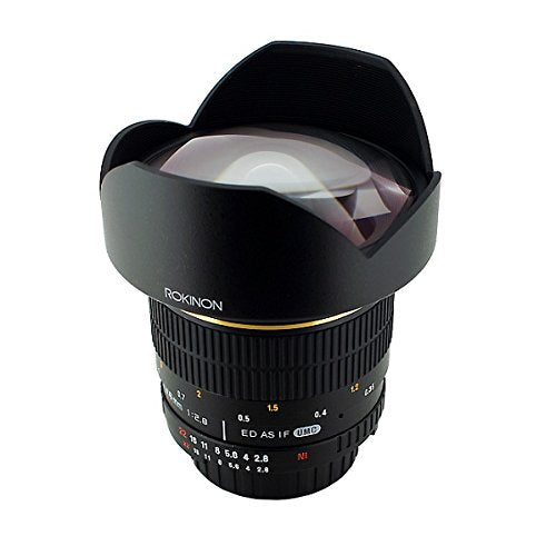 Rokinon FE14M-C 14mm F2.8 Ultra Wide Lens for Canon (Black)