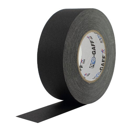 ProTapes Pro Gaff Matte Cloth Gaffer's Tape with Rubber Adhesive, 11 mil Thickness, 55 Yard Length