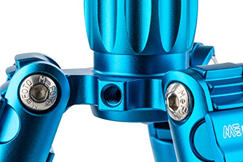 MeFOTO Backpacker Lightweight Aluminum Travel Tripod Kit w/Case, Twist Locks, Double Action Ballhead w/Arca Swiss Plate for Mirrorless/DSLR Sony Nikon Canon Fuji