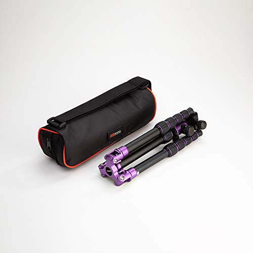 MeFOTO Backpacker Lightweight Aluminum Travel Tripod Kit w/Case, Twist Locks, Double Action Ballhead w/Arca Swiss Plate for Mirrorless/DSLR Sony Nikon Canon Fuji