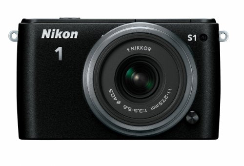 Nikon 1 S1 Mirrorless Digital Camera with 11-27.5mm Lens (Black)